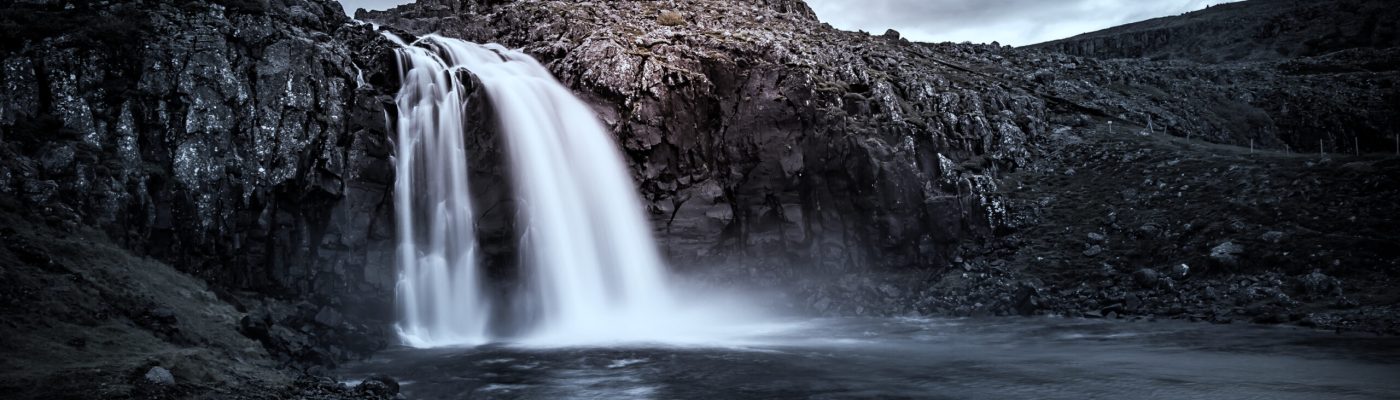 Waterfall in the Westfjords, Iceland